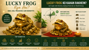 Lucky frog on red cloth